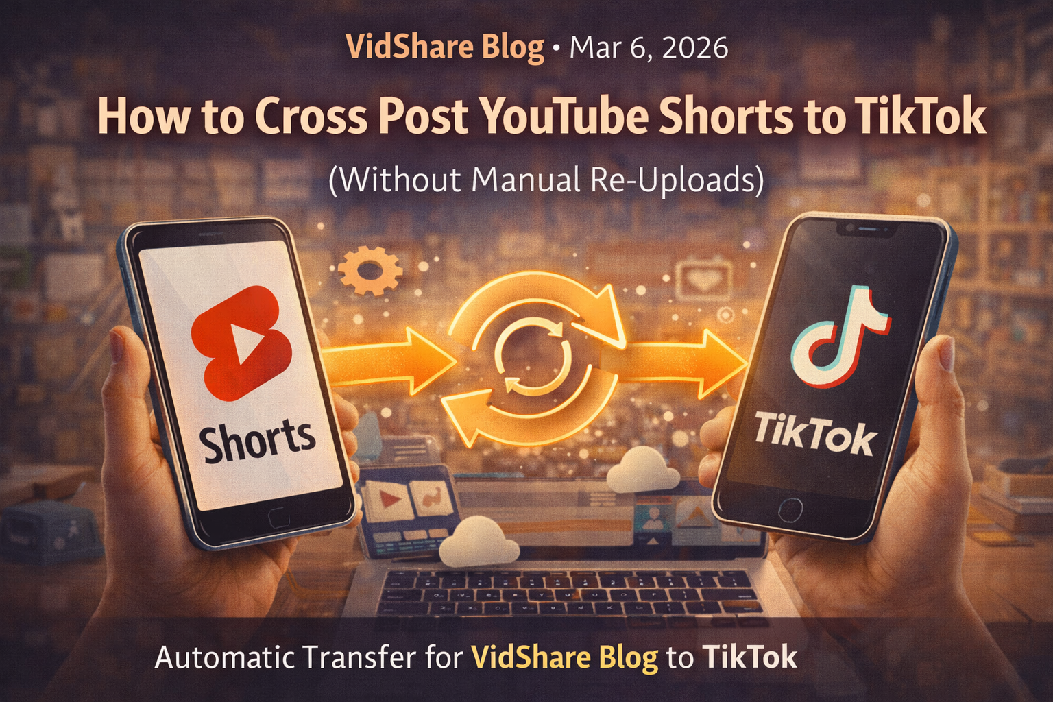 How to Cross Post YouTube Shorts to TikTok (Without Manual Re-Uploads)