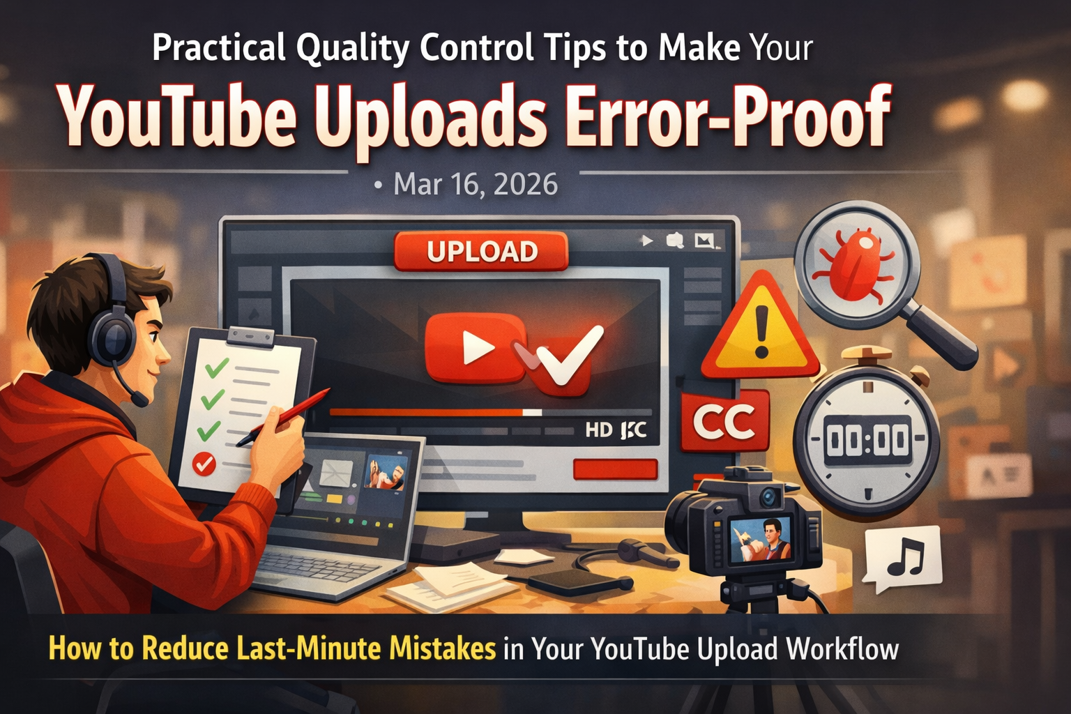How to Reduce Last-Minute Mistakes in Your YouTube Upload Workflow